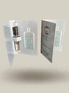 Gucci Guilty Love Edition Sample Spray - Silver/Light Green set of 2